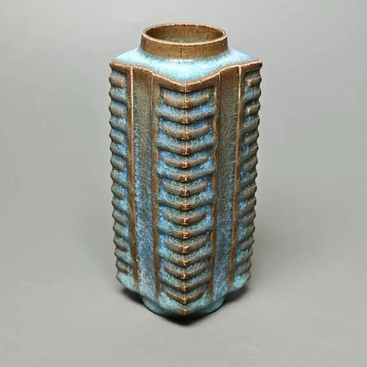 [BUNJANG] Chinese Celadon Vase, Early Qing Dynasty, Longquan Ware, Sky Blue Glaze / [진품] 청대 초기 용천요 천람유 종식병 중국도자기 골동품 고미술품 수집