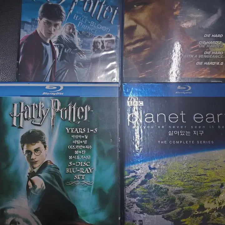 [BUNJANG] Harry Potter 1-6 Blu-ray, Die Hard 1-4 Blu-ray, Planet Earth Blu-ray Set / 해리포터 1-6 블루레이 다이하드 쿼드릴로지 살아있는 지구