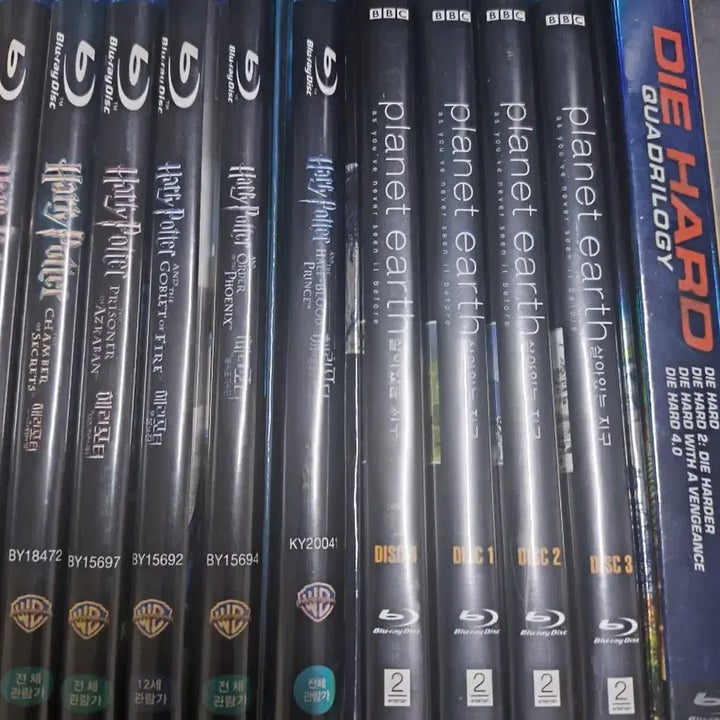 [BUNJANG] Harry Potter 1-6 Blu-ray, Die Hard 1-4 Blu-ray, Planet Earth Blu-ray Set / 해리포터 1-6 블루레이 다이하드 쿼드릴로지 살아있는 지구