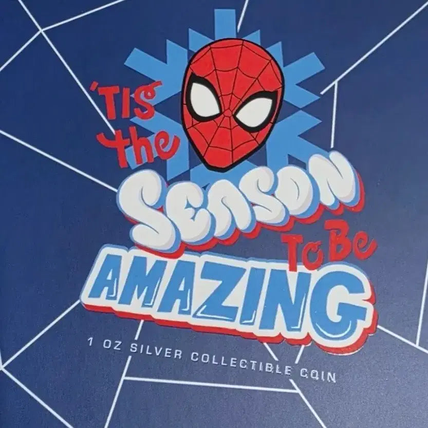 [BUNJANG] Marvel Spider-Man Christmas 1oz Silver Coin / 마블 스파이더맨 크리스마스 실버 코인 1oz