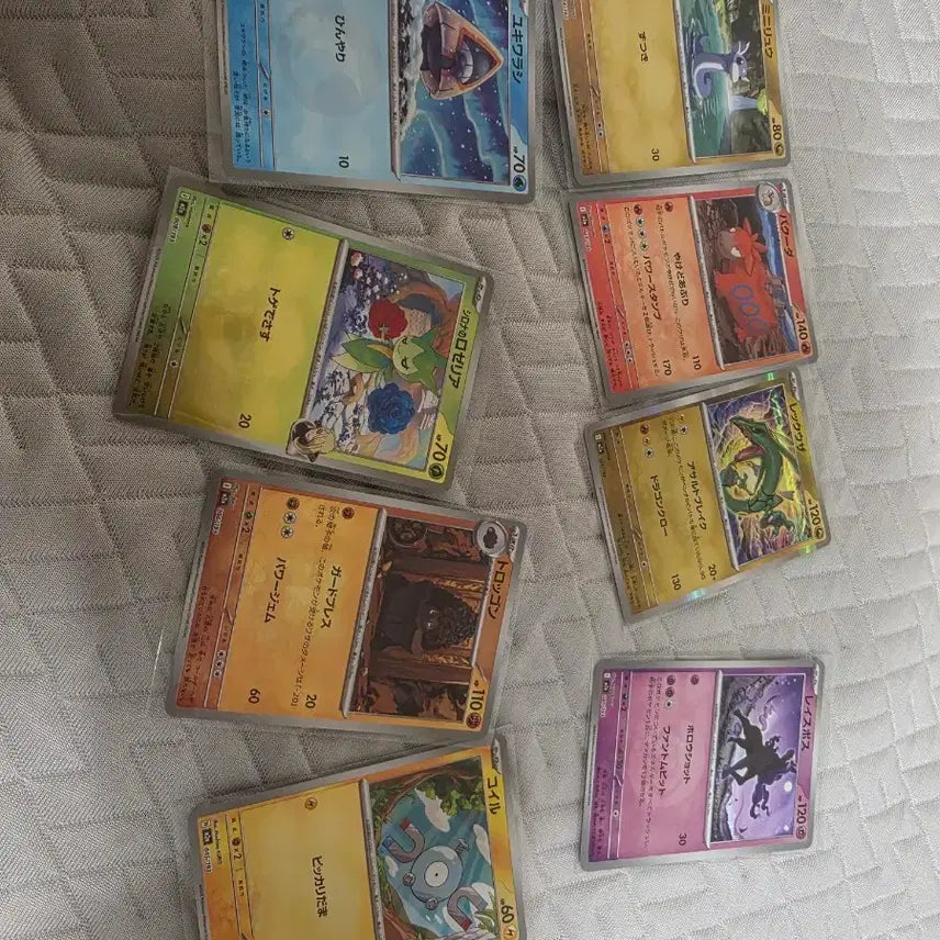 [BUNJANG] Pokemon Cards, Bundle Set (8 Cards, including Rayquaza) / 포켓몬 카드 에너지 레쿠자포함 8장 일괄
