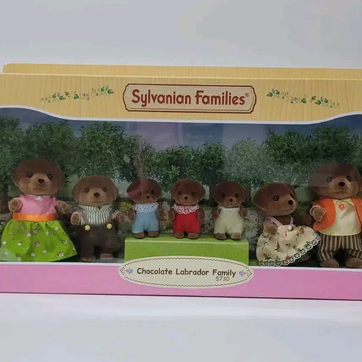 [BUNJANG] Sylvanian Families Chocolate Labrador Retriever Family Set (Discontinued) / 단종)실바니안 초콜릿 래브라도 리트리버 대가족 일괄