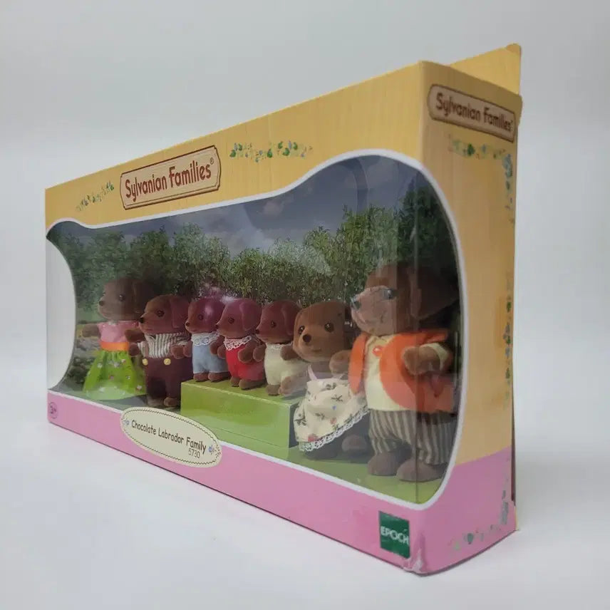 [BUNJANG] Sylvanian Families Chocolate Labrador Retriever Family Set (Discontinued) / 단종)실바니안 초콜릿 래브라도 리트리버 대가족 일괄