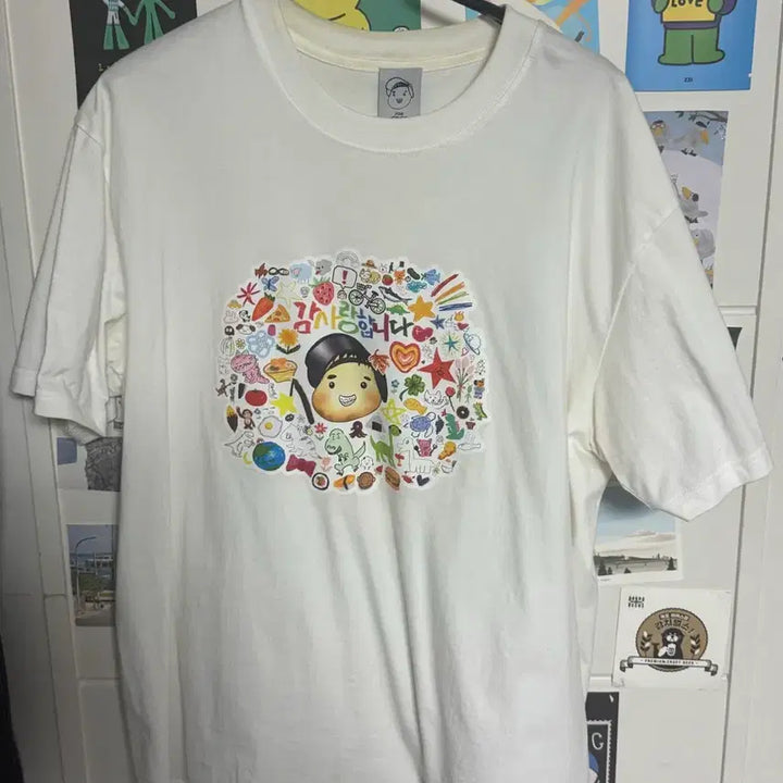 [BUNJANG] Lee Jaban T-Shirt and Sticker/Photocard Set / 이자반 굿즈 반팔티 및 스티커/포카 판매