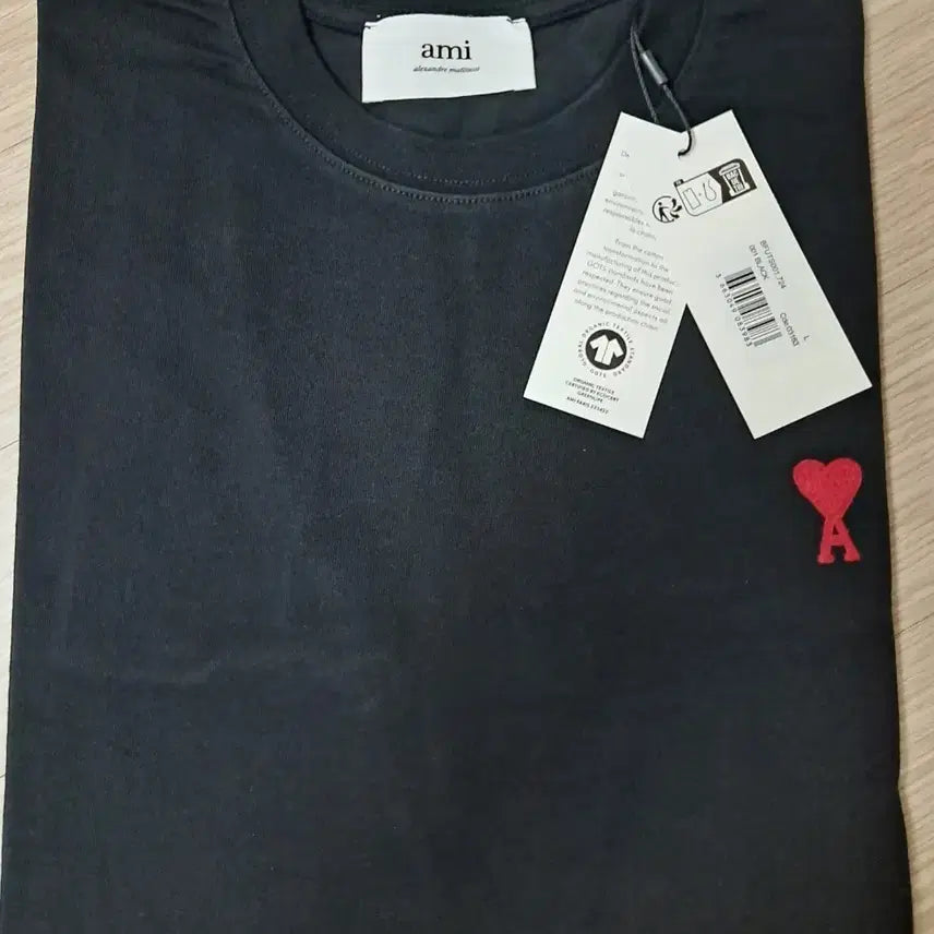 [BUNJANG] AMI Alexandre Mattiussi Black T-Shirt / 아미 알렉상드르 마티우 반팔티 블랙