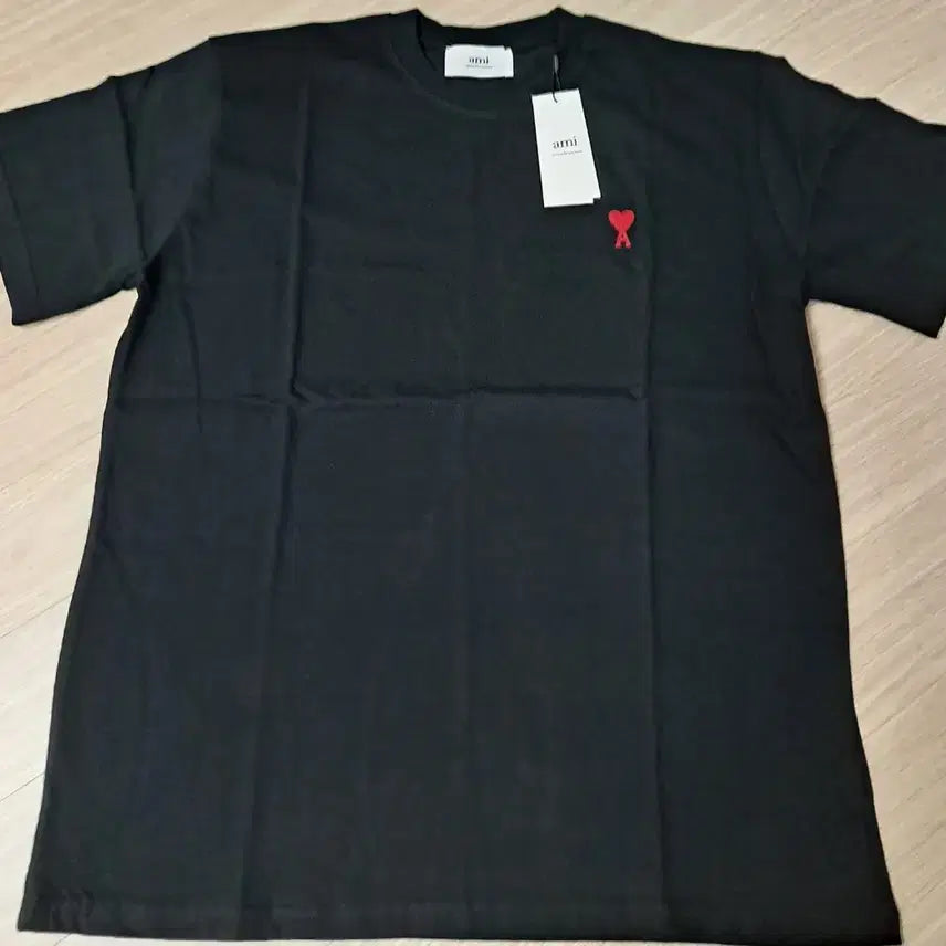 [BUNJANG] AMI Alexandre Mattiussi Black T-Shirt / 아미 알렉상드르 마티우 반팔티 블랙