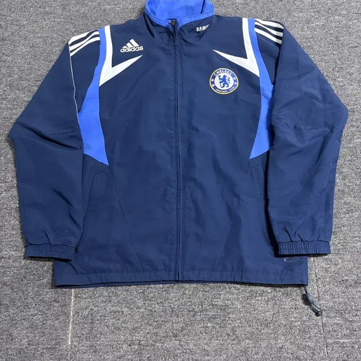 [BUNJANG] Adidas Chelsea FC Vintage Windbreaker / 아디다스 첼시 FC 빈티지 트레이닝 바람막이
