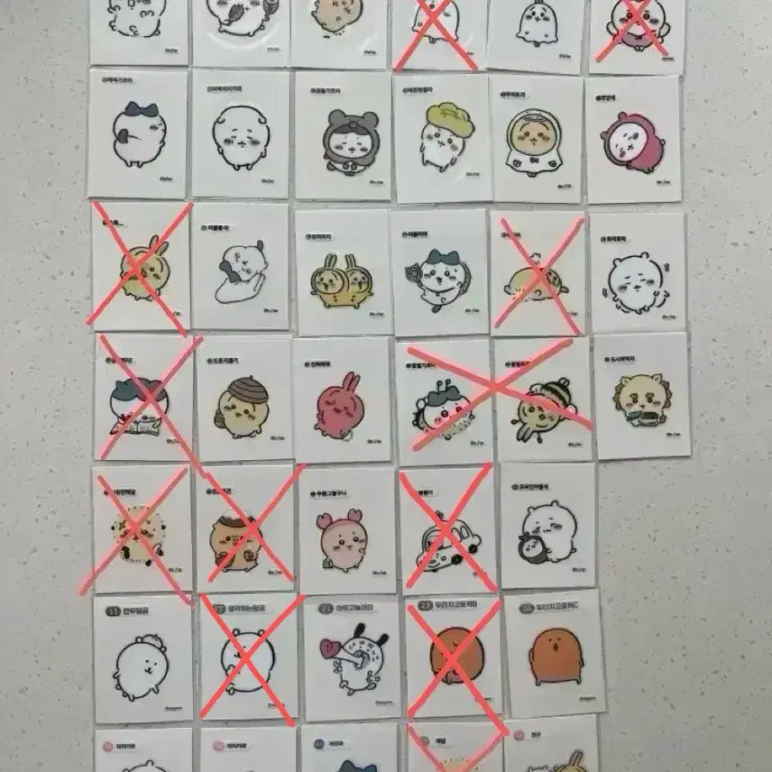 [BUNJANG] Chiikawa x Nomu Gom Sticker Set / 치이카와, 농담곰 띠부씰