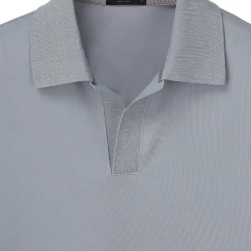 [BUNJANG] Jill Stuart New York Open Collar T-Shirt Light Blue XL / 새상품 질스튜어트뉴욕 오픈 카라티 라이트 블루 XL