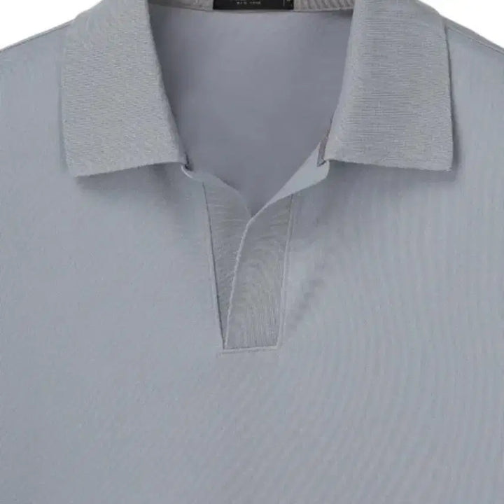 [BUNJANG] Jill Stuart New York Open Collar T-Shirt Light Blue XL / 새상품 질스튜어트뉴욕 오픈 카라티 라이트 블루 XL