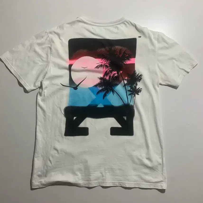 [BUNJANG] Off-White Short Sleeve T-Shirt White / 오프화이트 반팔티 화이트