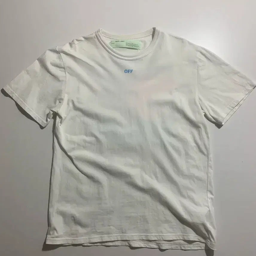 [BUNJANG] Off-White Short Sleeve T-Shirt White / 오프화이트 반팔티 화이트