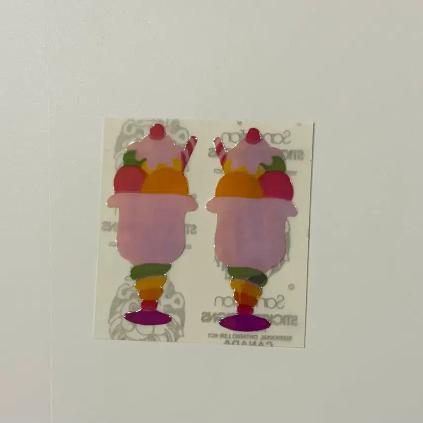[BUNJANG] Sandy Lion Pearly Ice Cream Sticker / 샌디라이온 펄리 아이스크림 스티커