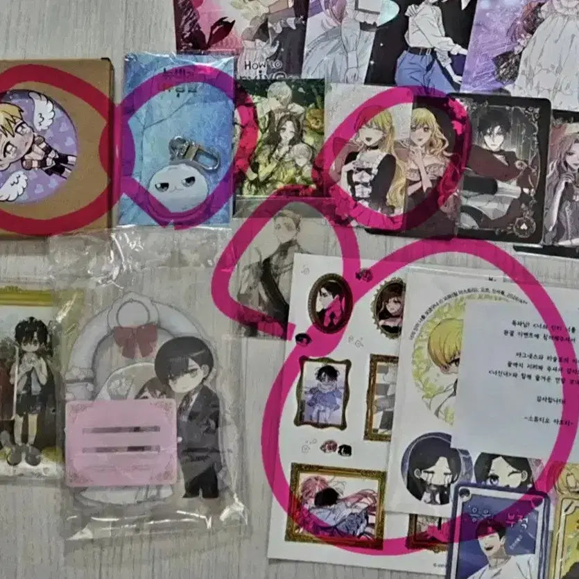 [BUNJANG] Romance Fantasy Webtoon Goods Bundle Set / 로판 웹툰 굿즈 일괄 싸게 처분합니다.