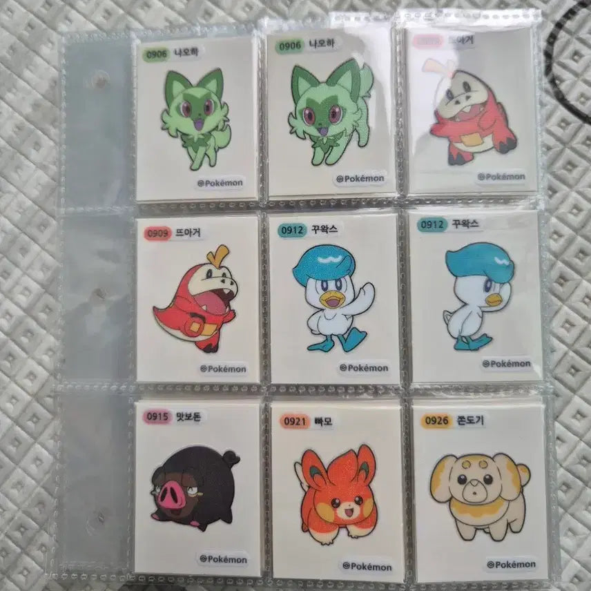 [BUNJANG] Pokemon Stickers (Tteu-bbu-ssil) 2023 - Full Set (Gen 3, 4, 5, 9) / 포켓몬 띠부씰 2023 4,9세대  NEW 띠부씰 전종 판매