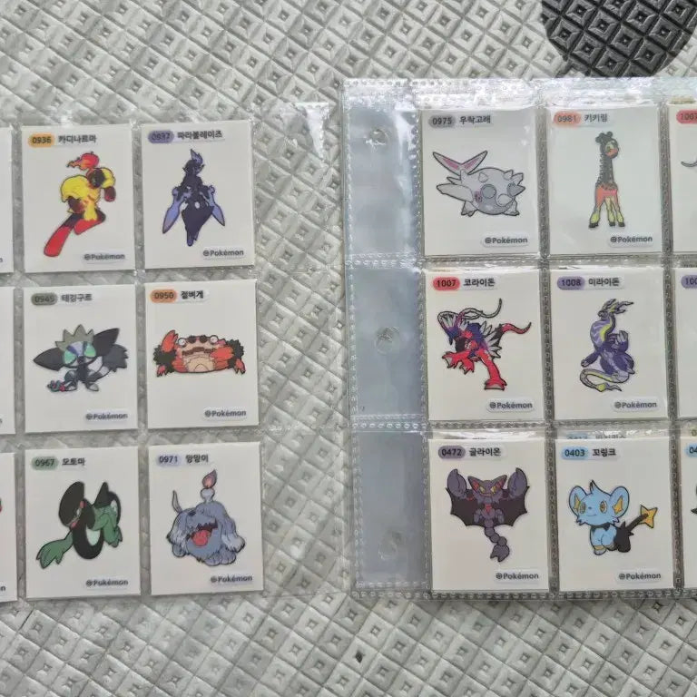 [BUNJANG] Pokemon Stickers (Tteu-bbu-ssil) 2023 - Full Set (Gen 3, 4, 5, 9) / 포켓몬 띠부씰 2023 4,9세대  NEW 띠부씰 전종 판매