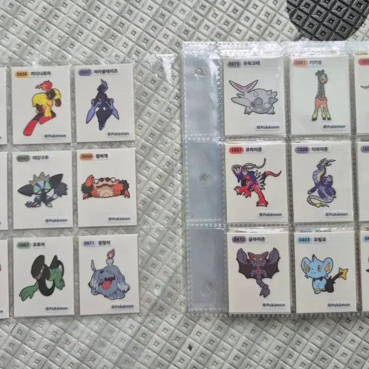 [BUNJANG] Pokemon Stickers (Tteu-bbu-ssil) 2023 - Full Set (Gen 3, 4, 5, 9) / 포켓몬 띠부씰 2023 4,9세대  NEW 띠부씰 전종 판매