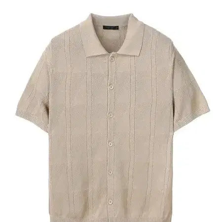[BUNJANG] JILLSTUART NEW YORK Diamond Pique Short Sleeve Knit L / 질스튜어트뉴욕 다이아몬드 조직 카라 반팔니트 L