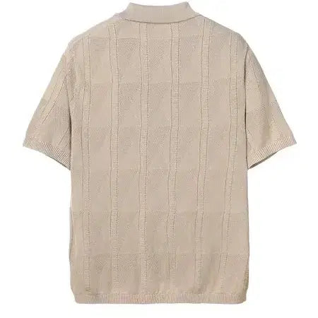[BUNJANG] JILLSTUART NEW YORK Diamond Pique Short Sleeve Knit L / 질스튜어트뉴욕 다이아몬드 조직 카라 반팔니트 L