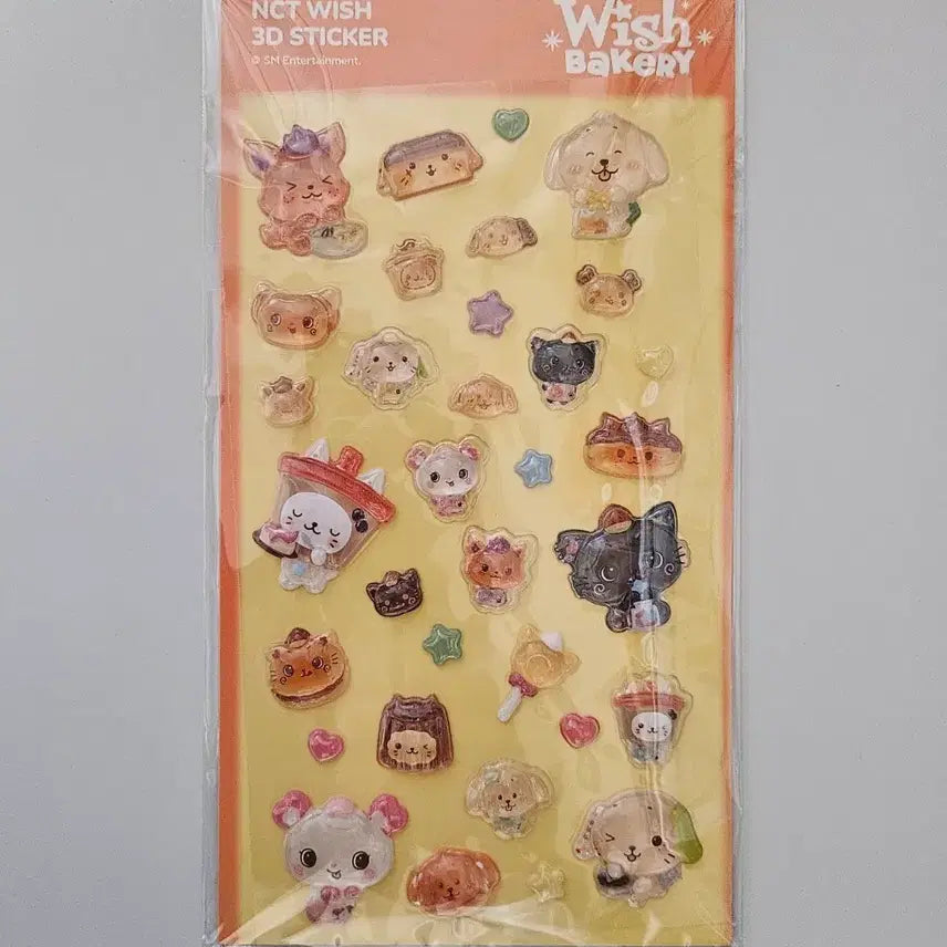 [BUNJANG] NCT WISH Wish Bakery Wish Doll 3D Sticker / 엔시티위시 위시베이터리 위시돌 3D 스티커
