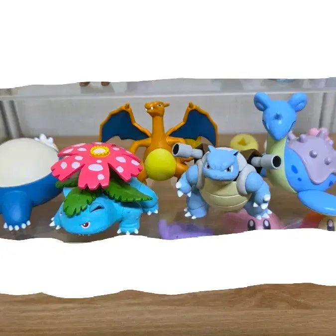 [BUNJANG] Pokemon Gacha Figures (Charizard, Venusaur, Blastoise, Lapras, Snorlax) Bundle Set / 포켓몬 가챠 피규어(리자몽, 이상해꽃, 거북왕, 라프라스, 잠만보)