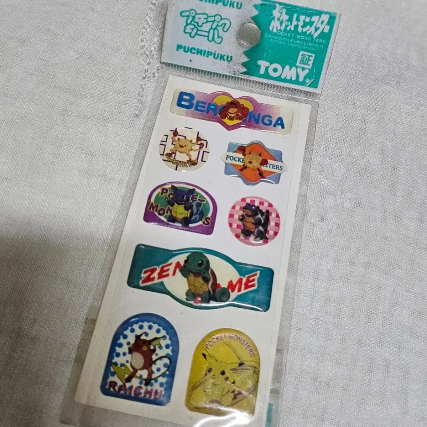 [BUNJANG] Pokemon Sticker Japanese Vintage Licensed Product Pikachu / 포켓몬스터 스티커 일본 고전문구 라이센스 정품 굿즈 다꾸 피카츄