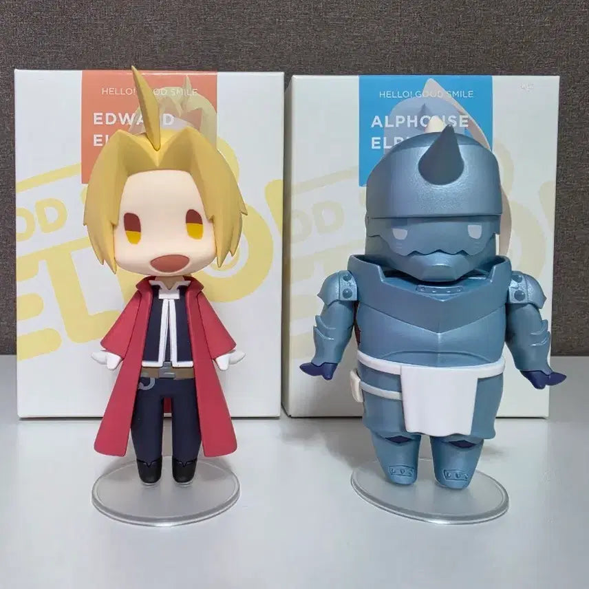 [BUNJANG] Good Smile Company Smile Elric/Alphonse Figure (Unsealed Display) / (개봉전시)굿스마일 헬로 스마일 엘릭/알폰스 피규어