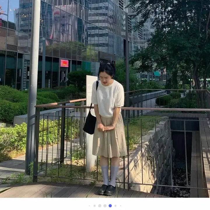 [BUNJANG] Yestoto Butterfly Pants Beige / 예스투투 나비팬츠