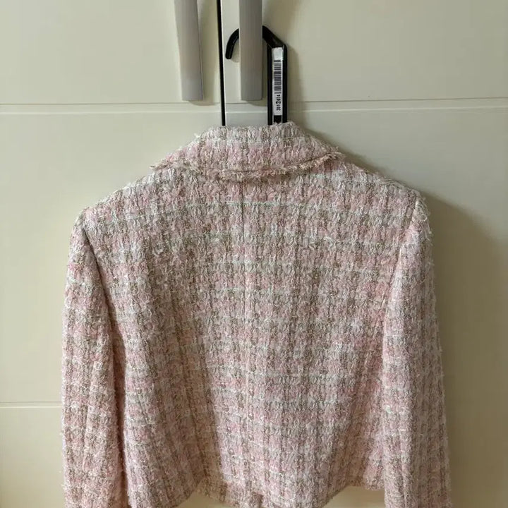 [BUNJANG] Sandro Pink Tweed Jacket / 산드로 핑크 트위드 자켓