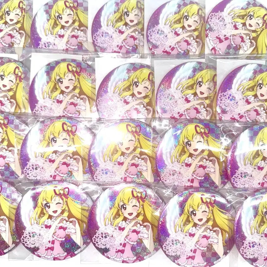 [BUNJANG] Aikatsu Ichigo Aurora Kiss Big Can Badge Bundle Set (20pcs) / 아이카츠 이치고 오로라키스 빅캔뱃지 캔뱃지 이타백 20개 일괄