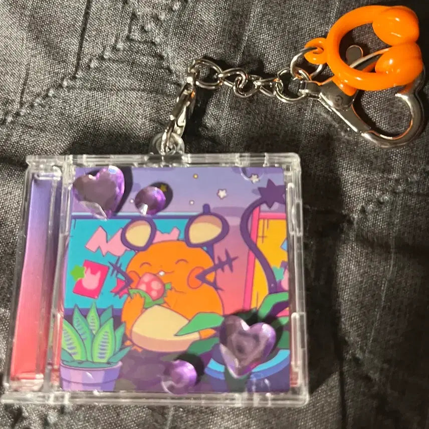 [BUNJANG] Pokemon 30th Anniversary Ditto Playground CD Keychain Capsule Gacha Dedenne / 포켓몬 30주년 메타몽놀이터 cd 키링 캡슐가챠 데덴네