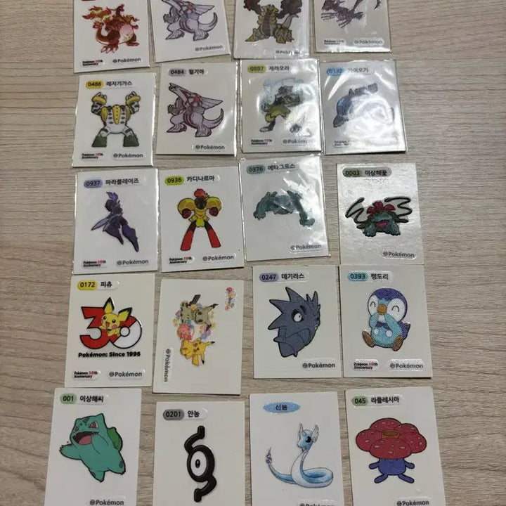 [BUNJANG] Pokemon Stickers Bundle Set / 포켓몬 띠부띠부씰 일괄