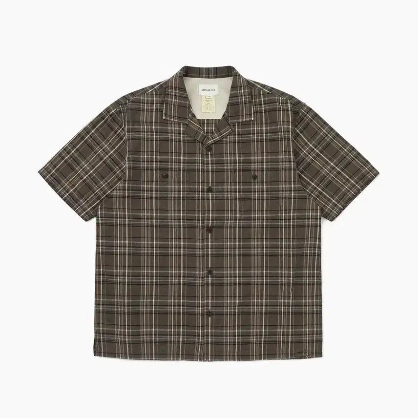 [BUNJANG] KISS MADRAS CHECK S/S SHIRT (BLACK/L) / 카키스 셔츠 MADRAS CHECK S/S SHIRT (BLACK/L)