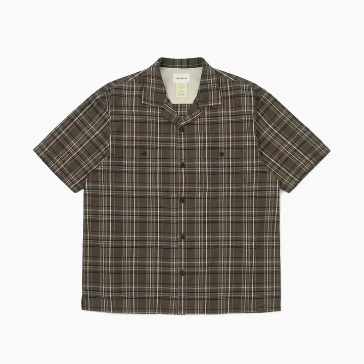 [BUNJANG] KISS MADRAS CHECK S/S SHIRT (BLACK/L) / 카키스 셔츠 MADRAS CHECK S/S SHIRT (BLACK/L)