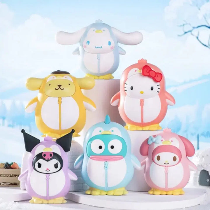 [BUNJANG] Sanrio Penguin Parade Working Random Figure (Cinnamoroll) / 산리오 시나모롤 펭귄 피규어
