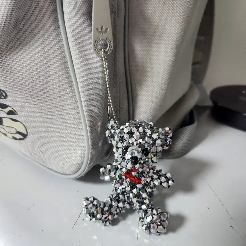 [BUNJANG] Bliss Bear Crystal Teddy Bear Charm / 블리스 베어 크리스탈 테디베어 키링