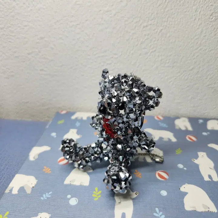 [BUNJANG] Bliss Bear Crystal Teddy Bear Charm / 블리스 베어 크리스탈 테디베어 키링