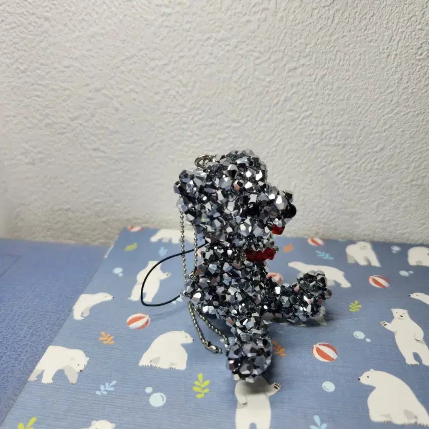 [BUNJANG] Bliss Bear Crystal Teddy Bear Charm / 블리스 베어 크리스탈 테디베어 키링