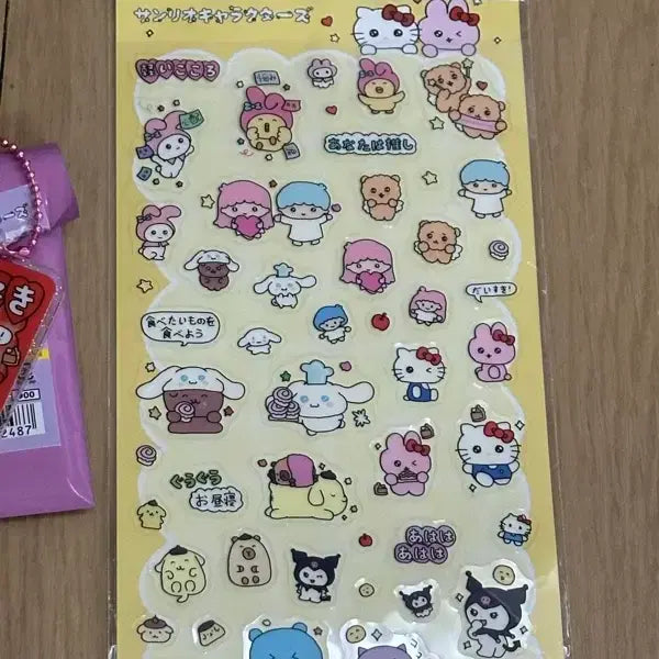 [BUNJANG] Choigo Sim x Sanrio Collaboration Transparent Stickers / 최고심 산리오 콜라보 스티커