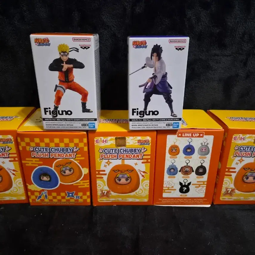 [BUNJANG] Naruto &amp; Sasuke Figure and Naruto Keychain Series Bundle / 나루토 피규어 &amp; 사스케 피규어와 나루토 키링시리즈 (랜덤)