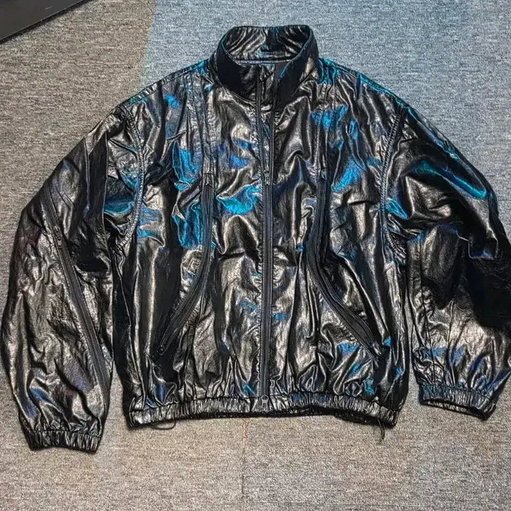 [BUNJANG] COER Multi Zip-up Leather Blouson Jacket / 쿠어 멀티 집업 레더 블루종