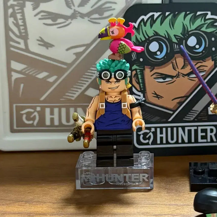[BUNJANG] Hunter Studio Custom Zoro Minifigure / 헌터 원피스 조로 커스텀 레고 미니 피규어 풀구성