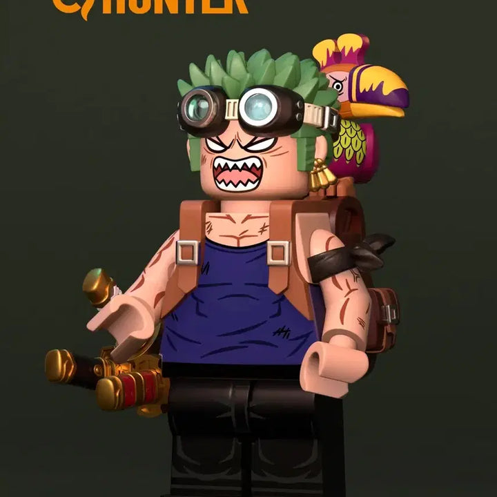 [BUNJANG] Hunter Studio Custom Zoro Minifigure / 헌터 원피스 조로 커스텀 레고 미니 피규어 풀구성
