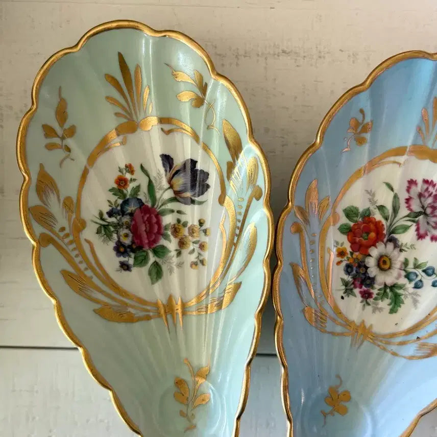 [BUNJANG] Limoges Shell Shaped Plates (Set of 2) / 프랑스 리모지 쉘모양 접시