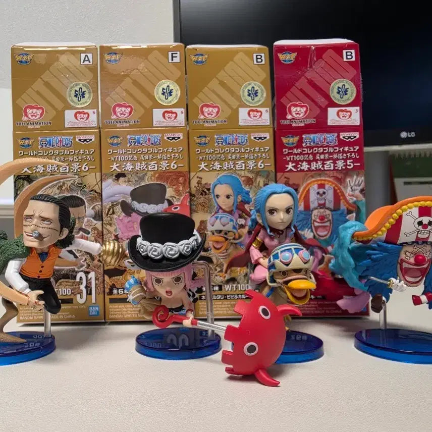 [BUNJANG] One Piece World Collectable Figure White King 4종 Bundle Set / 원피스 월콜 백경 4종 일괄 판매합니다.