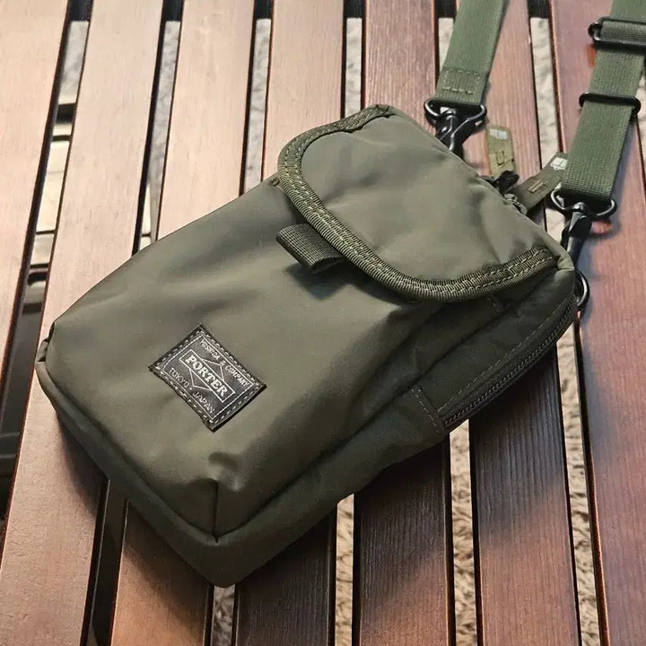 [BUNJANG] Head Porter Olive Drab Shoulder Pouch / 헤드 포터 올리브 드랩 숄더 파우치 (HEAD PORTER OLIVE D