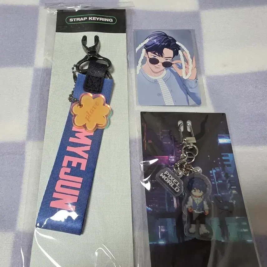 [BUNJANG] Pleiades Yejun Strap + Pixel Keyring Bundle Set (Sealed) / (미개봉) 플레이브 예준 육여 스트랩+픽셀키링 일괄 양도