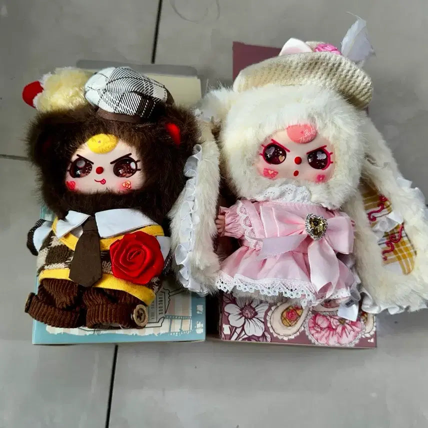 [BUNJANG] Baby Three British Limited Edition Doll Couple / (새상품)베이비쓰리 영국 한정판 인형 커플