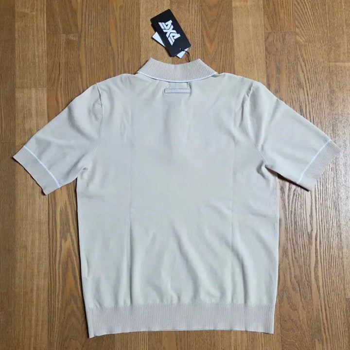 [BUNJANG] PXG Golf Wear Short Sleeve Knit Top - Beige, Size L / [신상 새상품] PXG 슬리브