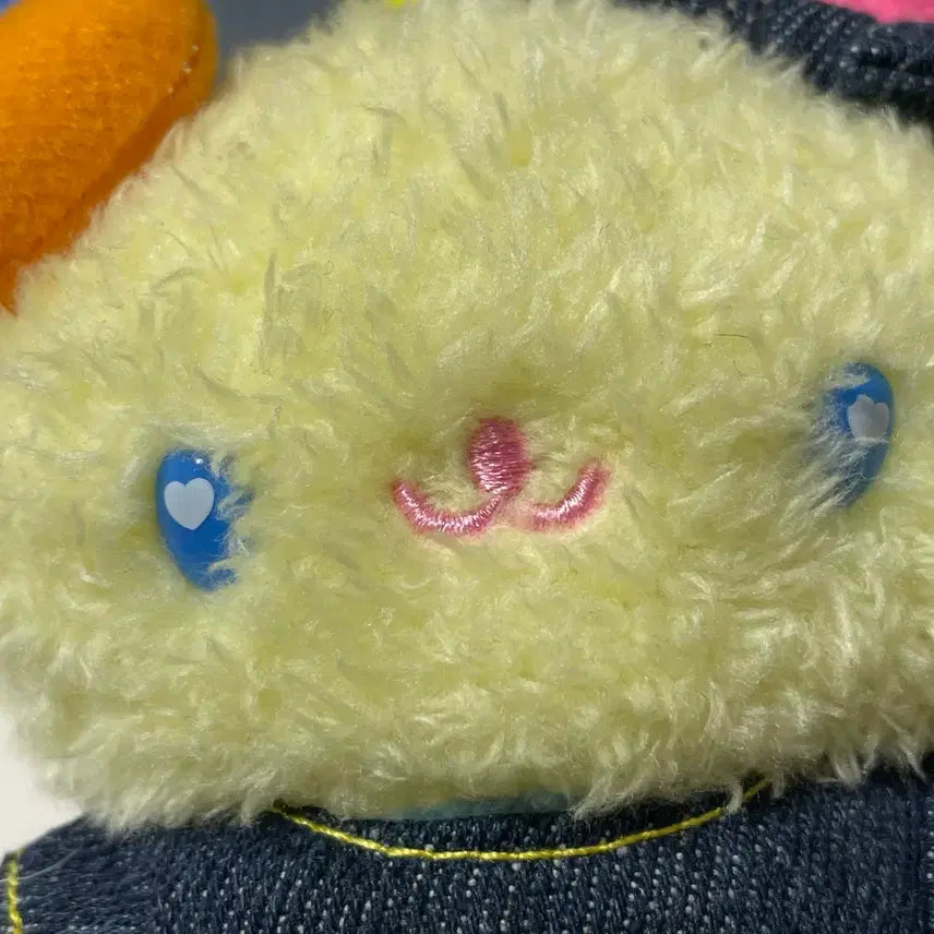 [BUNJANG] Sanrio Usahana Denim Doll Keychain / 산리오 우사하나 데님 인형 키링